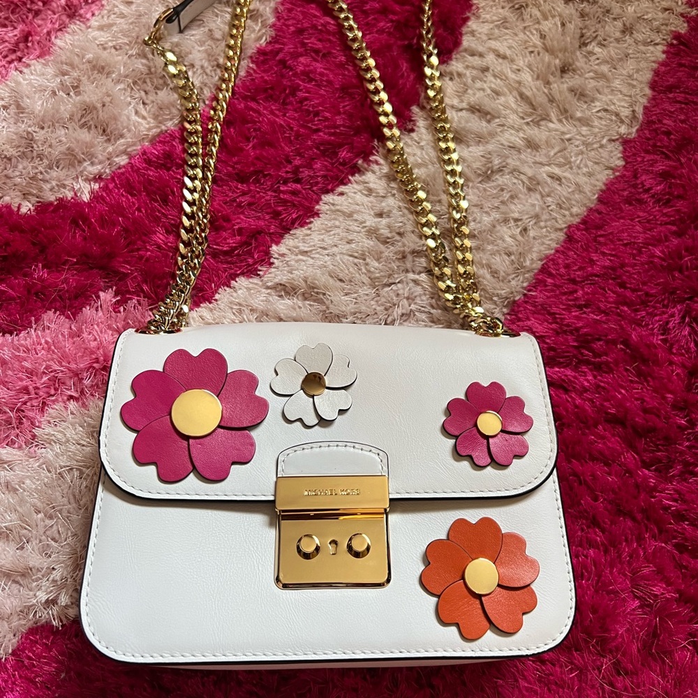 Michael Kors white crossbody